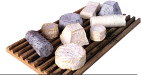 Plateau de fromages de  chèvres poitevines